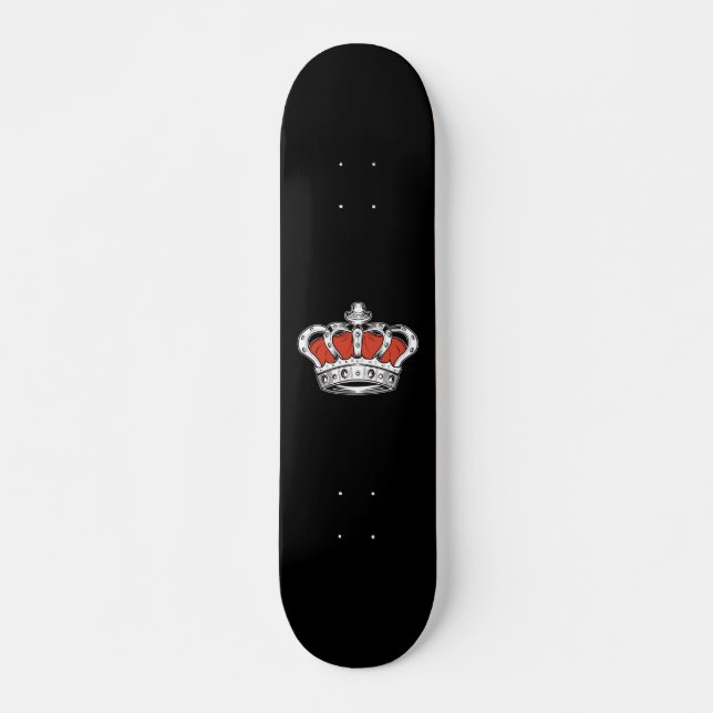 Crown - Orange Skateboard (Front)
