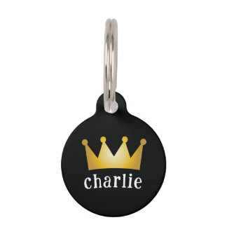 crown pet tag