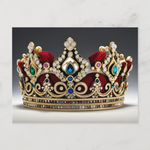 Crown Postcard, Coronation, King, Postcard