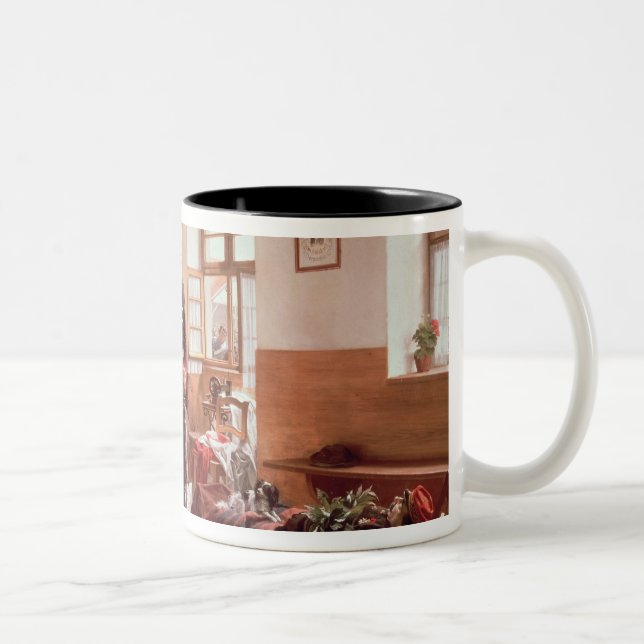 Crown Prince Frederick by the corpse Two-Tone Coffee Mug (Right)