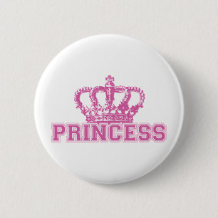 Crown Princess 2 Inch Round Button