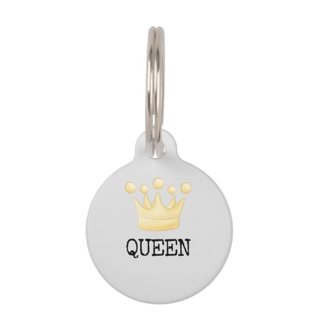 Crown Princess Queen Pet Tag (Front)