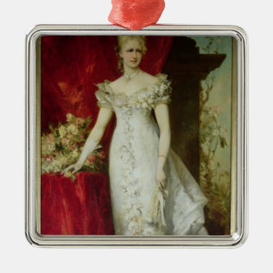 Crown Princess Stephanie of Belgium Metal Ornament