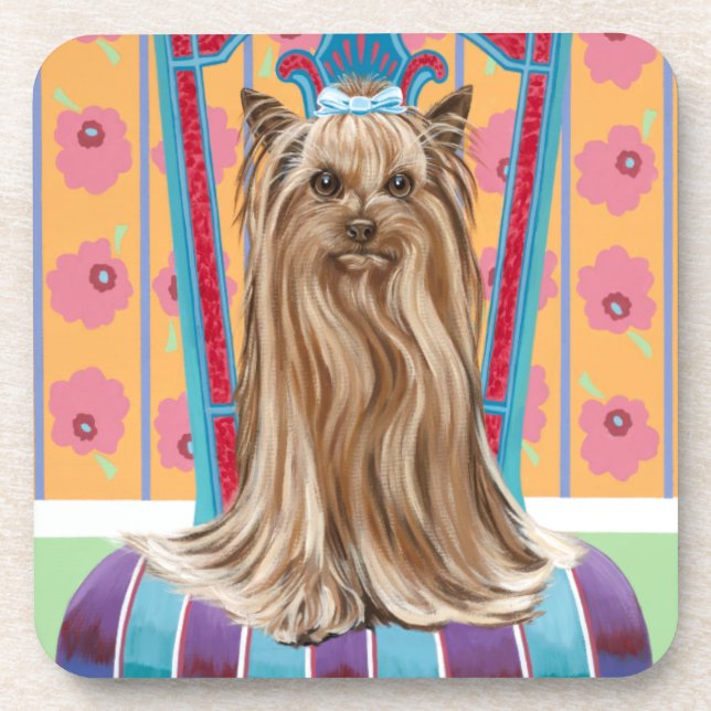 Crown Princess Yorkie Coaster (Front)