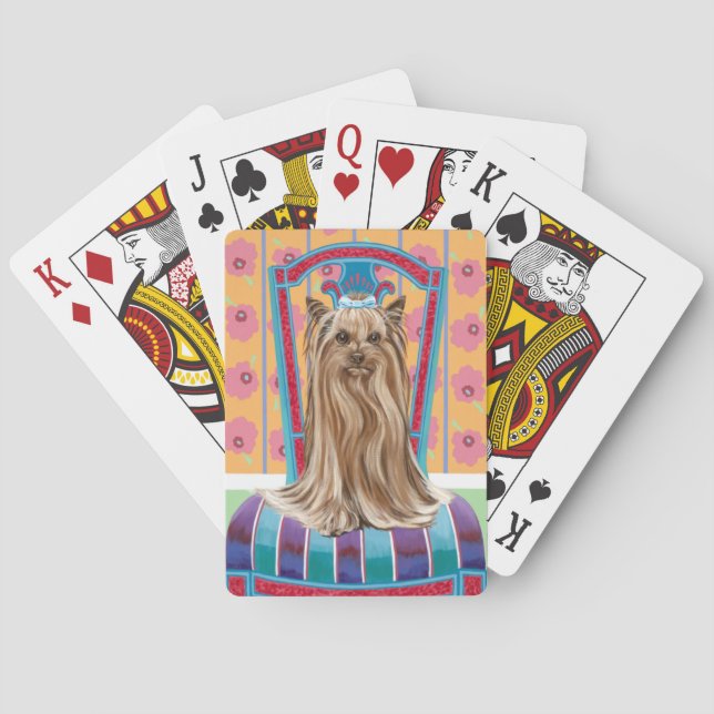 Crown Princess Yorkie Playing Cards (Back)