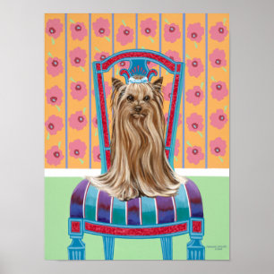 Crown Princess Yorkie Poster