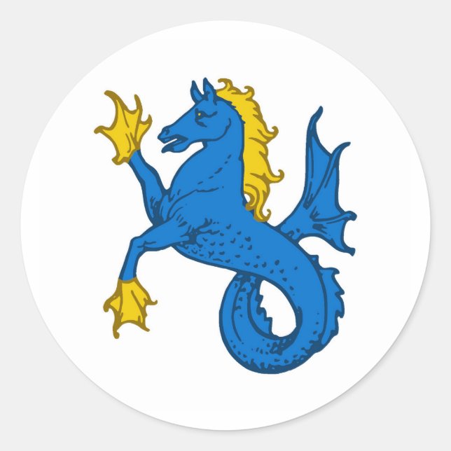 Crown Province of Ostgardr Populace Badge Classic Round Sticker (Front)