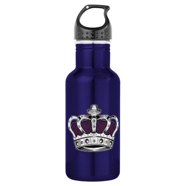 Crown - Purple 532 Ml Water Bottle (Front)