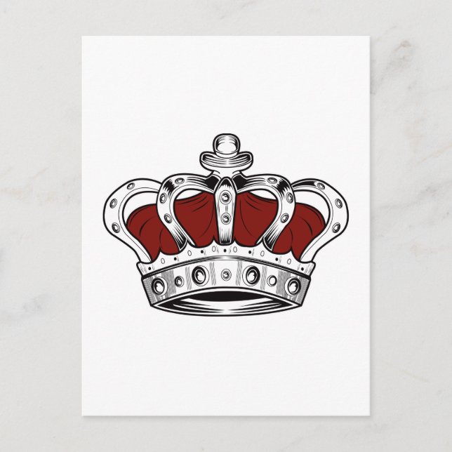 Crown - Red Postcard (Front)