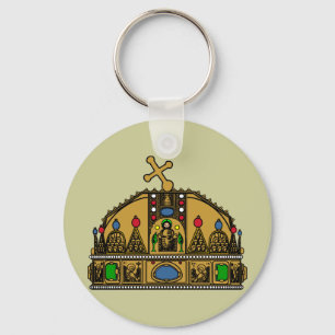 Crown Saint Stephen, Hungary Keychain