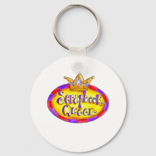 Crown Scrapbook Queen Keychain