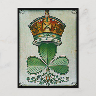 Crown & Shamrock postcard. Postcard