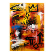 Crown Signal Neo Expressionist Abstract Art