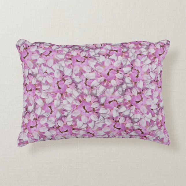 Crown Vetch Seamless Pattern Accent Pillow (Front)