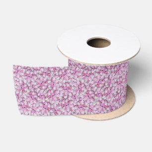Crown Vetch Seamless Pattern Satin Ribbon