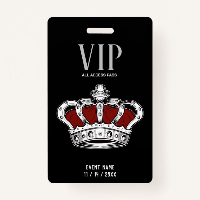 Crown VIP Badge (Back)
