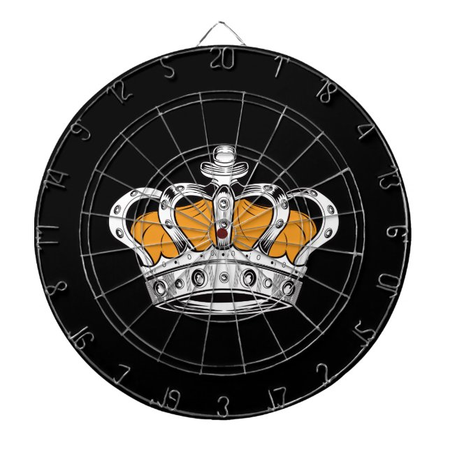 Crown - Yellow  Dartboard (Front)