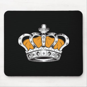 Crown - Yellow Mouse Pad