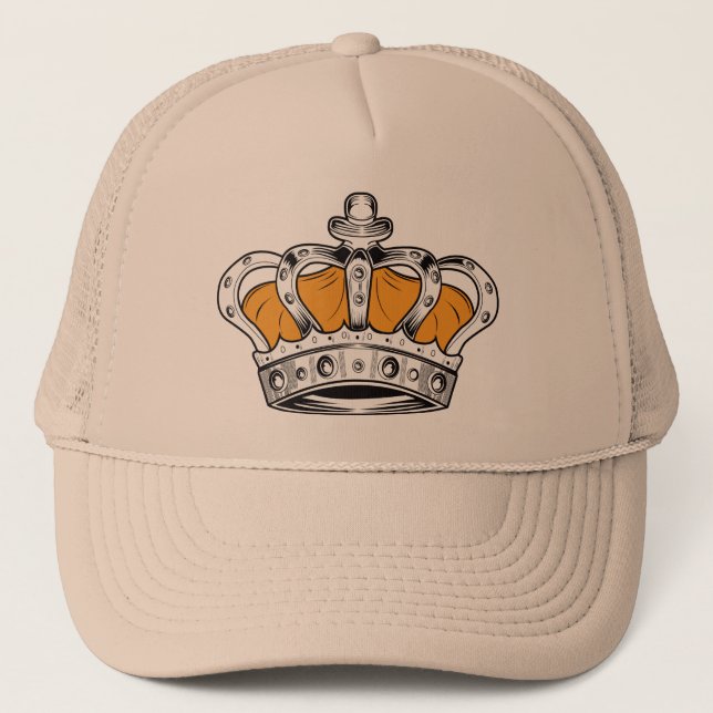 Crown - Yellow Trucker Hat (Front)