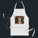 Crowned Bejewelled Cat Apron<br><div class="desc">Elevate your cooking skills with this stylish and durable Crowned Bejewelled Cat apron,  designed for chefs,  bakers and home cooks who want both protection and personality in the kitchen.</div>
