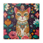 Crowned Bejewelled Cat  Tile<br><div class="desc">Add a personalized touch to your space with our customizable Crowned Bejewelled Cat  tiles — perfect for home decor,  gifts,  and creative design projects.</div>