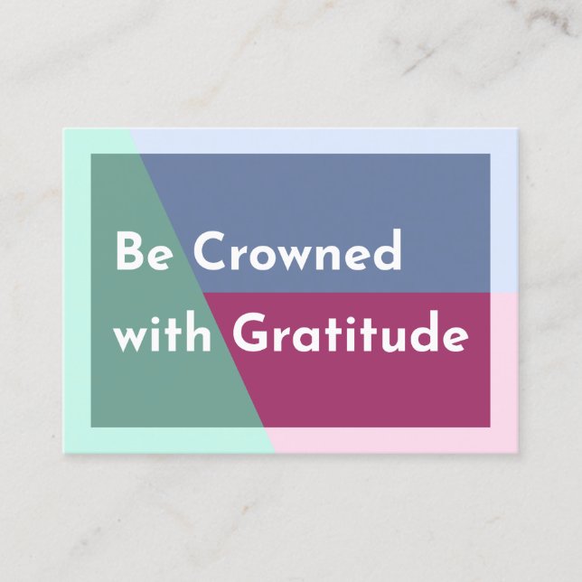 Crowned Cards Business Card (Front)