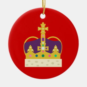 Crowned! Ceramic Ornament