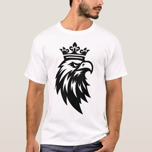 “Crowned Eagle – Royal Power Tee” T-Shirt (Front)
