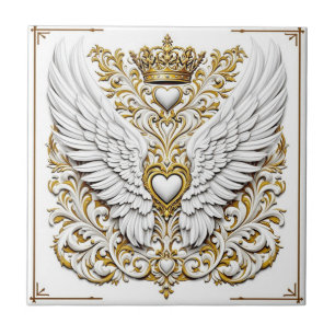 Crowned Golden Embrace Tile