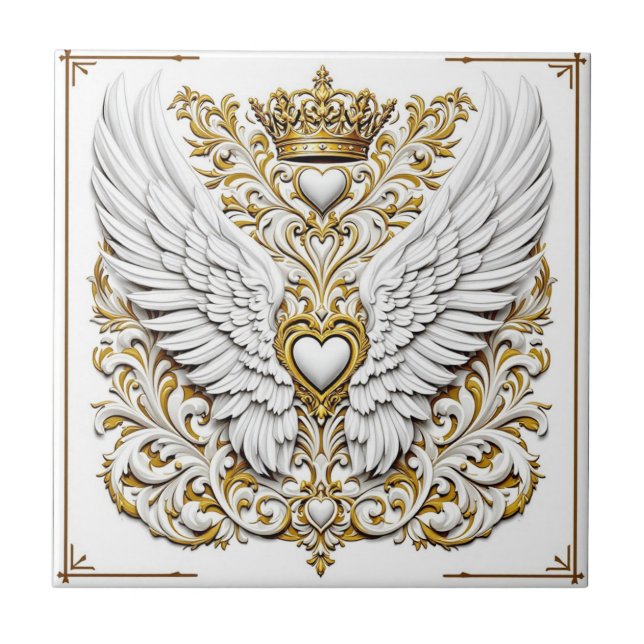 Crowned Golden Embrace Tile (Front)