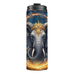 Crowned Guardian of the Celestial Gate the elefant Thermal Tumbler