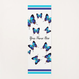 Crowned Hairstreak- blue butterfly personalized Yo Yoga Mat