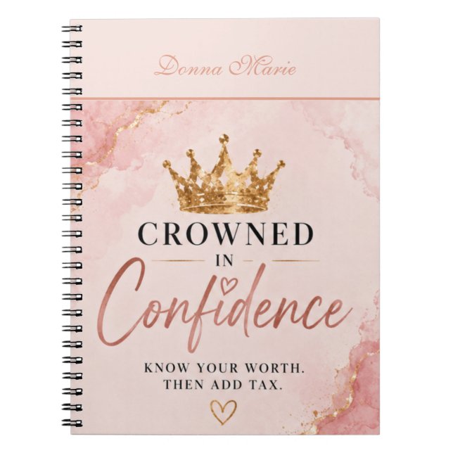 Crowned In Confidence Inspirational Journal  (Front)