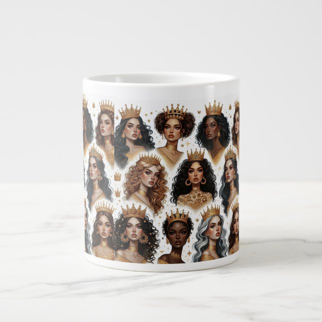 Crowned in Wisdom Jumbo Mug (Front)