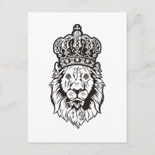 Crowned Lion's Head Postcard