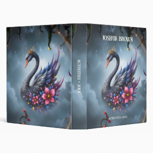Crowned Moon Swan – Guardian of the Silent Lake. Binder