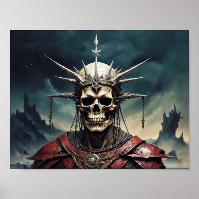 Crowned skull ghost of Deads Poster (Front)