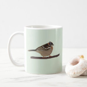 Crowned Sparrow Bird Coffee Mug