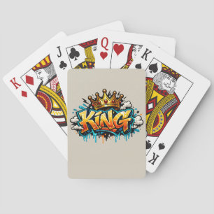 Crowned Street King Graffiti Playing Cards