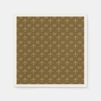 Crowns & Lily pattern Napkin