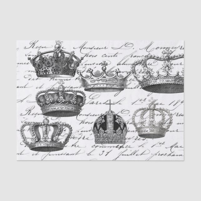 Crowns!! Tissue Paper (Front)