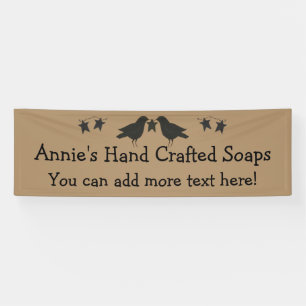 Crows And Stars 2.5' x 8' Custom Banner