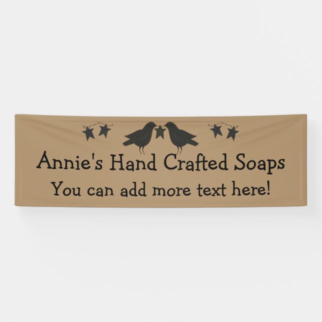 Crows And Stars 2.5' x 8' Custom Banner (Horizontal)