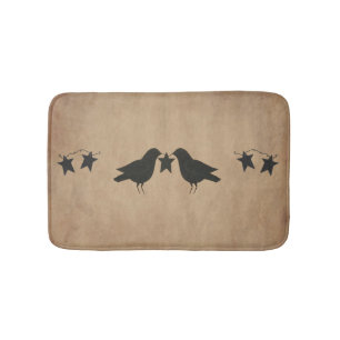 Crows And Stars Bath Mat