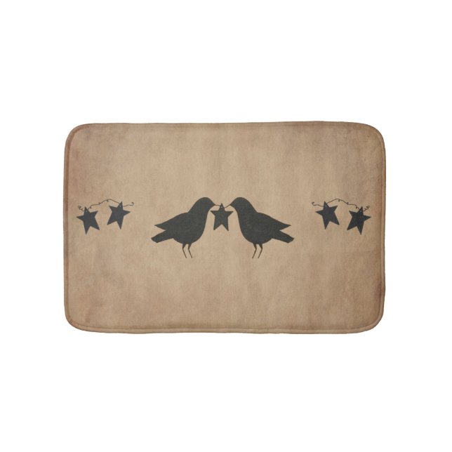 Crows And Stars Bath Mat (Front)