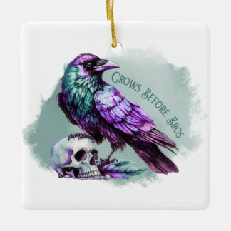 Crows Before Bros Ceramic Ornament