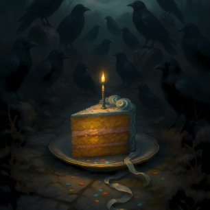 Crows & Cake Decoupage Paper – Gothic Creepy