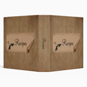 Crows Curl Tag Recipe Binder