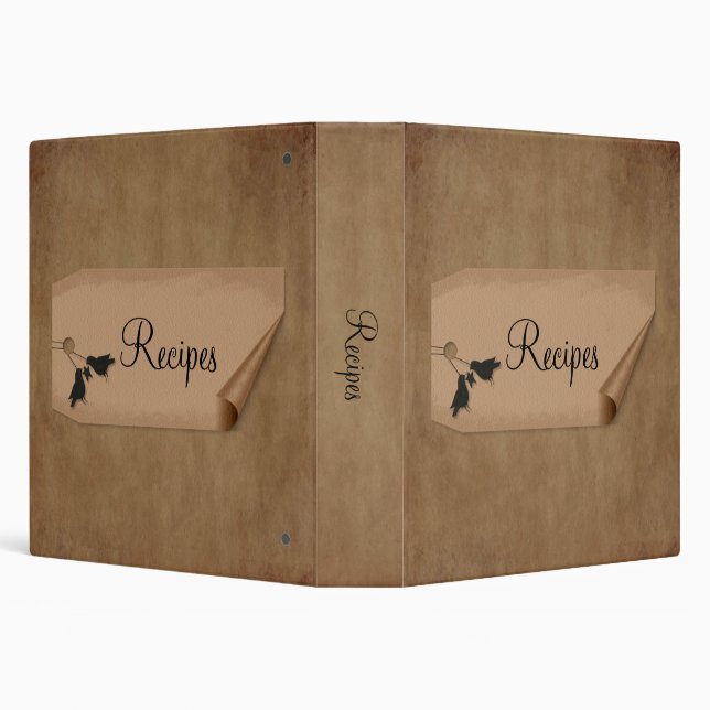 Crows Curl Tag Recipe Binder (Background)