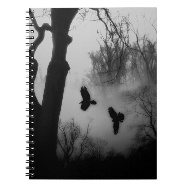 Crows Deep In The Forest  Notebook (Front)